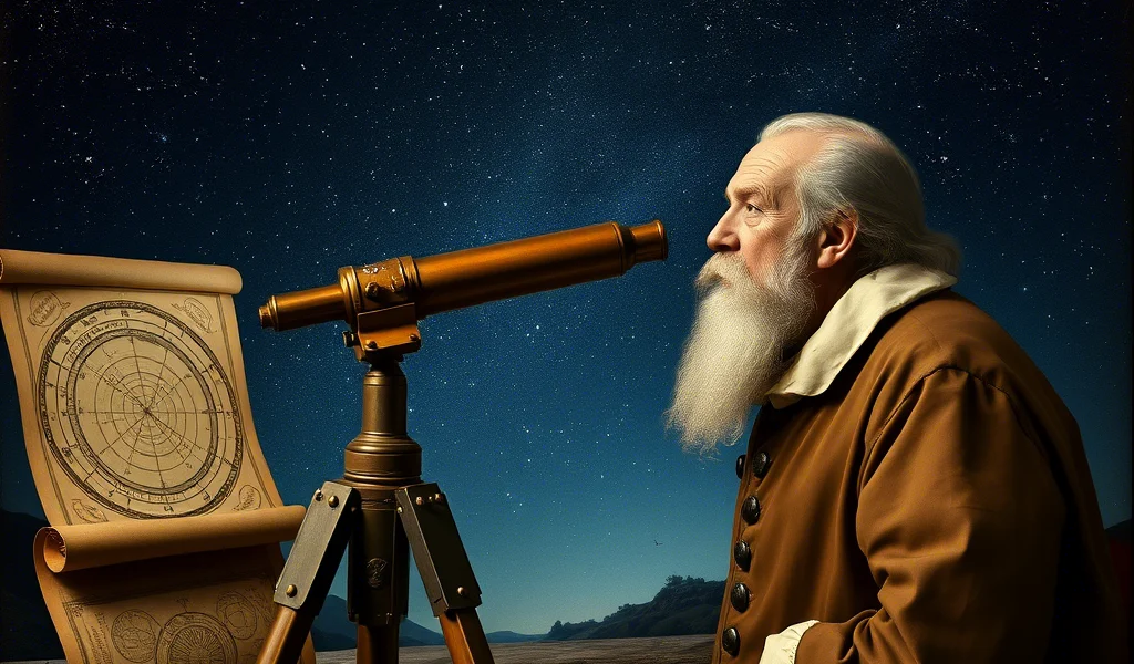 galileo-observando-el-cielo